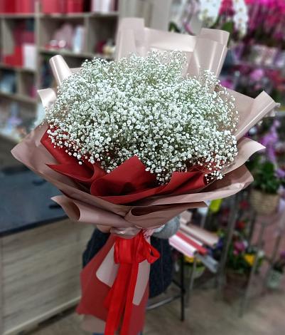 Букет цветов из: Гипсофила в Михайловске Ставропольского края