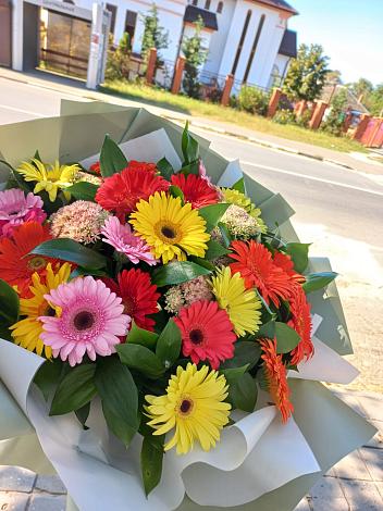 Букет цветов из: Герберы в Михайловске Ставропольского края